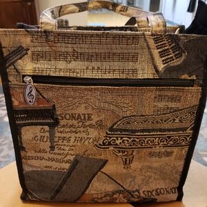 Music tote bag